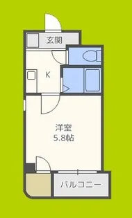 新町エビス【5階】の間取り