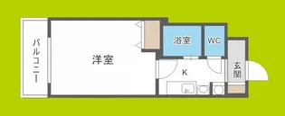 YAHATA西長堀【2階】の間取り