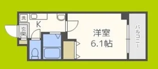 ブリストル神崎【6階】の間取り