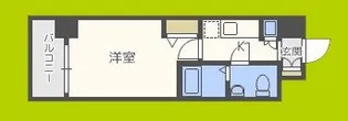 ジュネーゼグラン南堀江【5階】の間取り
