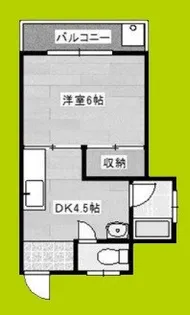 1Kの間取り画像