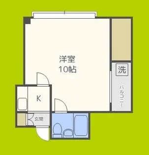 龍王関目マンション【4階】の間取り