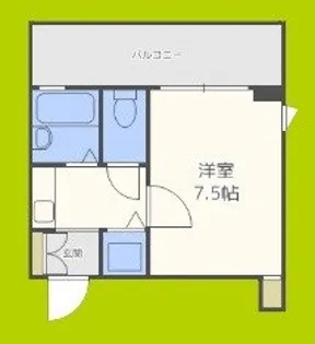 エバースクエア同心【8階】の間取り