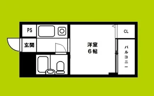 アパートメント東淀川II【5階】の間取り
