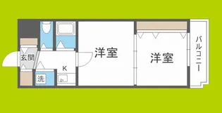 ニューライフ高麗橋【2階】の間取り