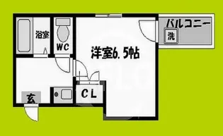 トレヴィの泉【5階】の間取り