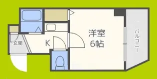 インターナショナル上汐【3階】の間取り