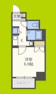 ランドマークシティ同心【4階】の間取り
