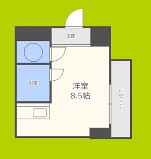 1Rの間取り画像