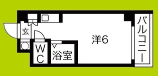 ドミール堺筋本町【12階】の間取り