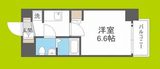 ワールドアイ阿波座WEST【4階】の間取り