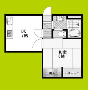 ウィステリア墨江【4階】の間取り