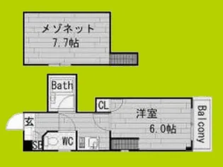 アベニール【4階】の間取り
