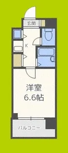 1Kの間取り画像