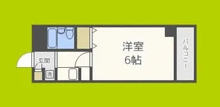 サンライズ野田阪神【5階】の間取り