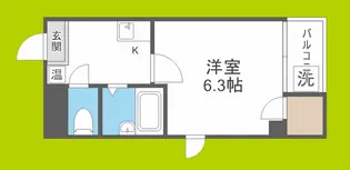 プレミアム福島【7階】の間取り