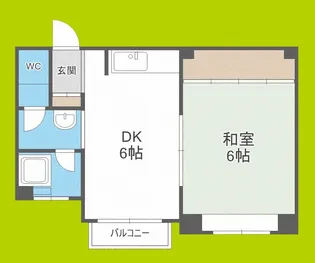 栗田マンション【4階】の間取り