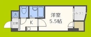 オーキッドコート玉造【4階】の間取り