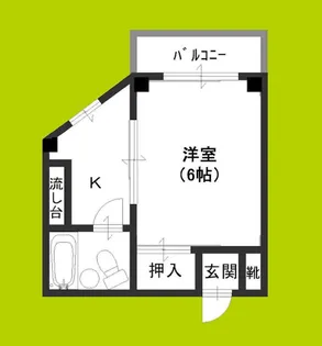 ハイツ豊新【4階】の間取り