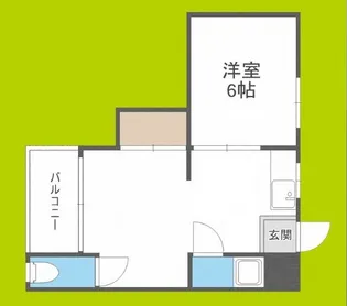 大和川パピレス【3階】の間取り