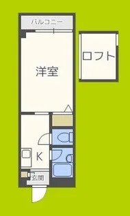 カツタビルディング3号館【1階】の間取り