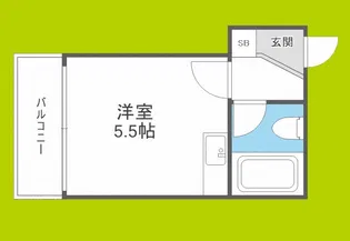 パシフィック林寺【1階】の間取り