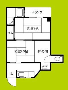 嶋川マンション【3階】の間取り
