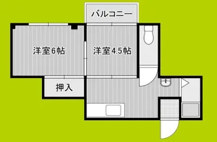 ミサキハイツ【1階】の間取り