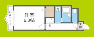 ISハイツ西中島【4階】の間取り