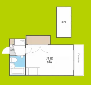 キャンパスコート東住吉【2階】の間取り