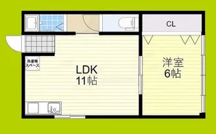 エバー針中野【3階】の間取り