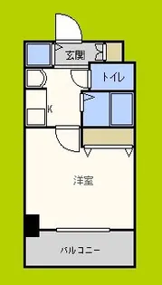 プレサンスセンターコア大阪【2階】の間取り