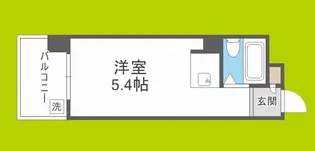 パークサイド上本町駅前【10階】の間取り