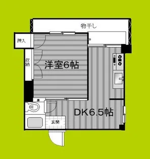 ハイツ北畠【1階】の間取り