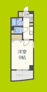 アンシャンテ南堀江【4階】の間取り