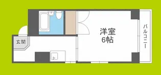 嵜本レジデンス難波南2【5階】の間取り