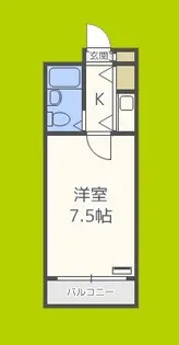 サンライズ千代崎【8階】の間取り