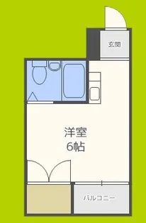 グランソシエ住之江【1階】の間取り