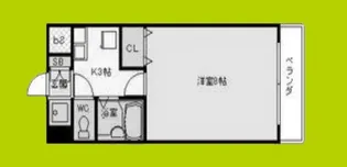 エクセレント上新12【5階】の間取り