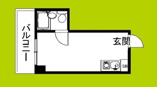 シャトー福島【5階】の間取り