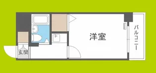 大国町青山ビル【9階】の間取り