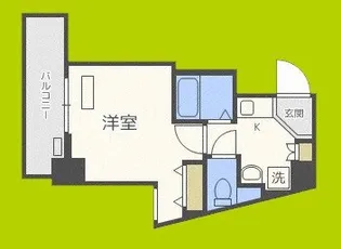 ラナップスクエア中之島公園【4階】の間取り