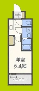 ファーストフィオーレ九条【10階】の間取り