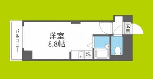 アビタシオン九条【2階】の間取り