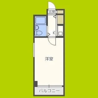 サンライズ千代崎【5階】の間取り