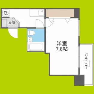 CLASS HILLS 難波南【2階】の間取り