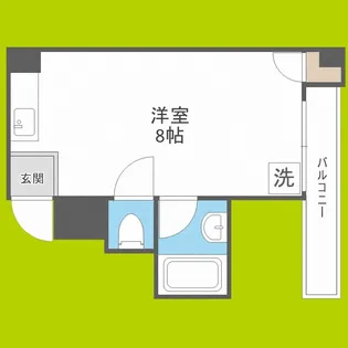 コーポイン長居B棟【3階】の間取り