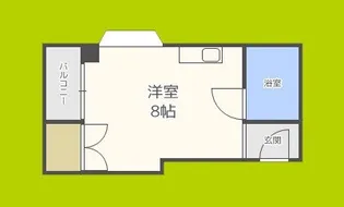 ジュネス塚本【4階】の間取り