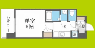 アドバンス大阪グロウスII【6階】の間取り