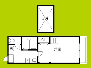 レスポワル新町【3階】の間取り